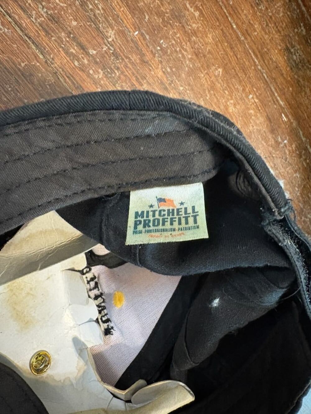 Mitchell & Proffitt U.S. Army Baseball Cap OS Black Yellow Hat - Picture 4 of 4